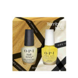 OPI Nail Lacquer Terribly Nice HRQ47 Treatment Power Duo Set 2x15ml- nail strengthening box