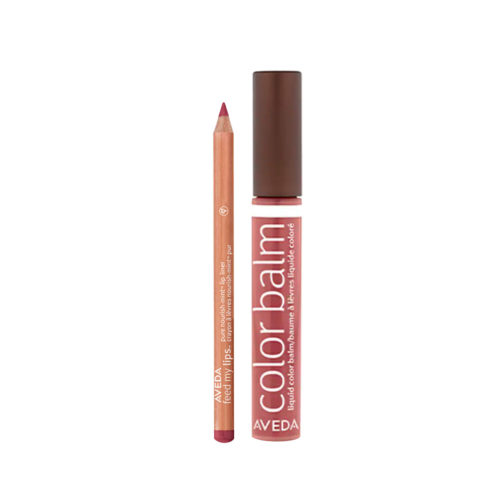 Aveda Feed My Lips Liner Spiced Peach 03, 1.14gr Lip Gloss Camellia Rose 01, 10ml