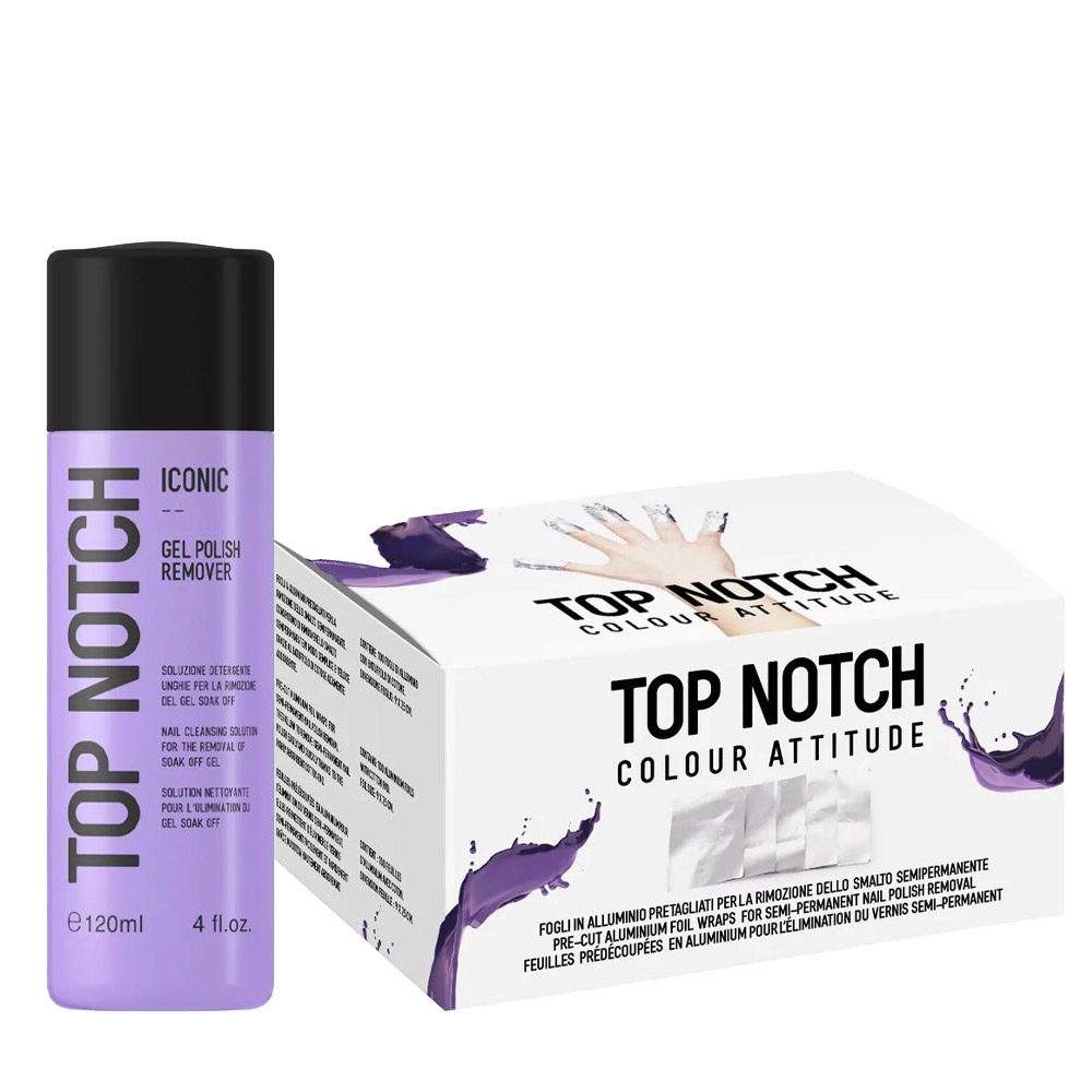 Mesauda Top Notch Iconic Gel Polish Remover 120ml Nail Polish Remover  Foils Wraps 100 pcs