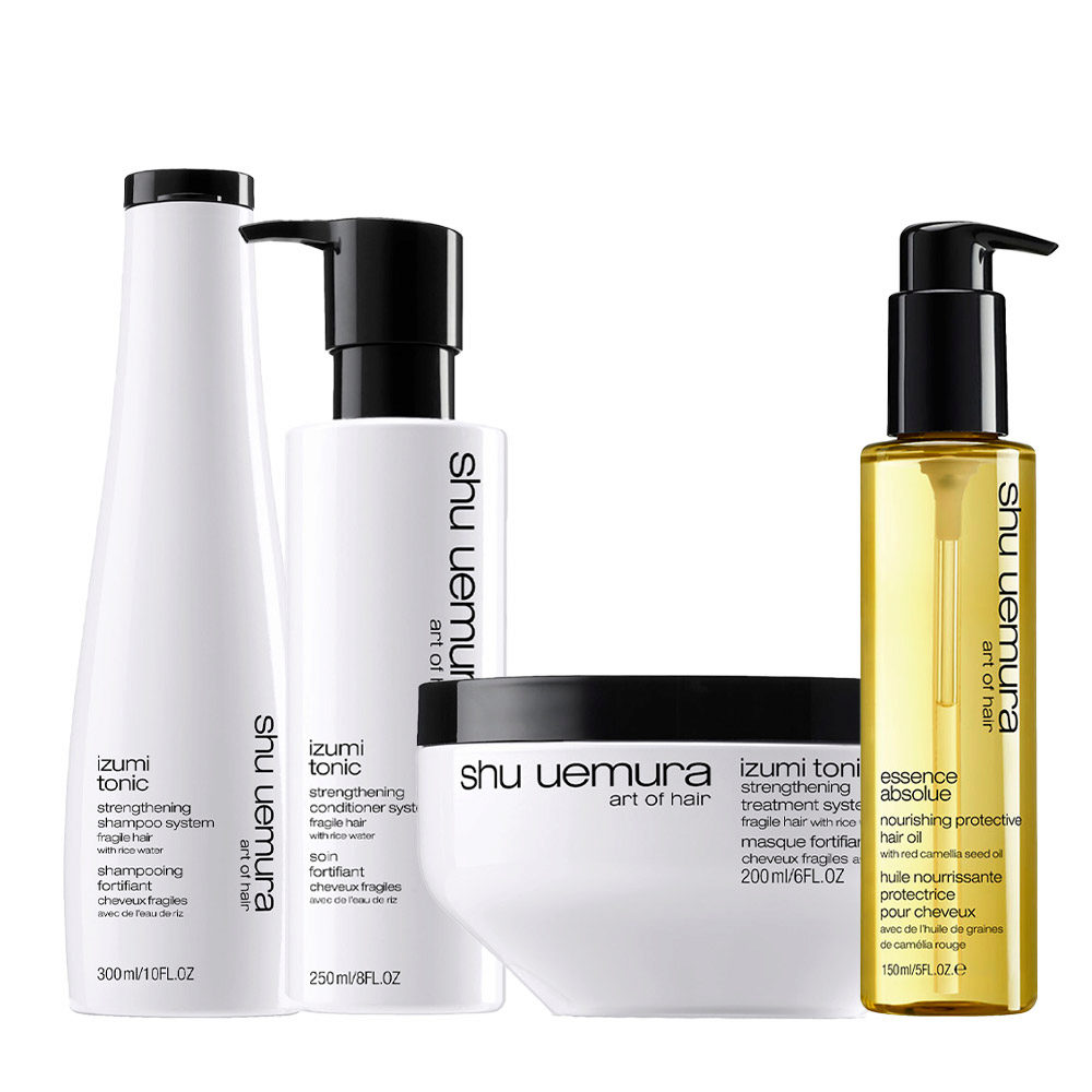 Shu Uemura Izumi Tonic Shampoo 300ml Conditioner 250ml Mask 200ml + Protective Oil 150ml