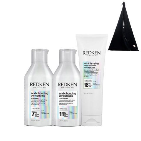 Redken Acidic Bonding Concentrate Shampoo 300ml Conditioner 300ml Mask 250ml + FREE Shopper