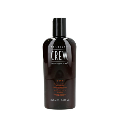 American Crew Classic 3 in 1 250ml - shampoo conditioner and shower gel