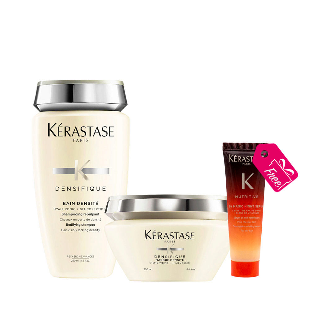 Kerastase Densifique Shampoo 250ml Mask 200ml+ FREE Nutritive 8H Magic Night Serum 30ml