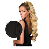 Hairdo  Clip Wavy Ponytail  Dark Brown R4 69cm- wavy ponytail