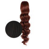 Hairdo  Clip Wavy Ponytail  Dark Brown R4 69cm- wavy ponytail