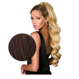 Hairdo  Clip Wavy Ponytail 69cm Medium Copper Brown - wavy ponytail