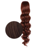 Hairdo  Clip Wavy Ponytail 69cm Medium Copper Brown - wavy ponytail