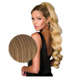 Hairdo Clip Wavy Ponytail 69cm Dark Blonde - wavy ponytail