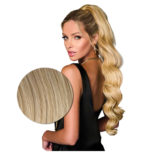 Hairdo Clip Wavy Ponytail 69cm Light Blond - wavy ponytail
