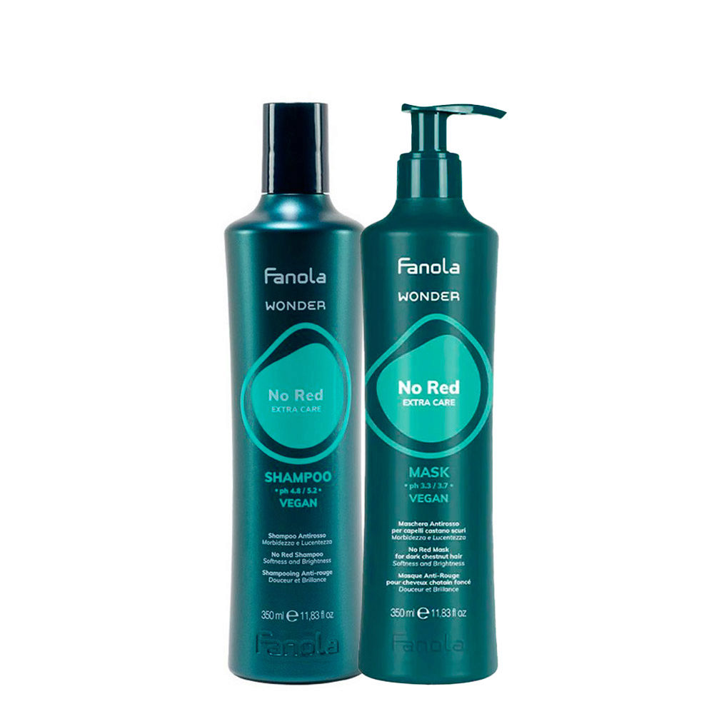 Fanola Wonder No Red Shampoo 350ml Mask 350ml