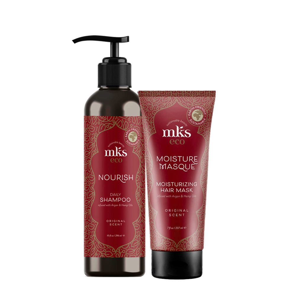 MKS Eco Nourish Daily Shampoo Original Scent 296ml Mask 207ml