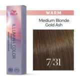 Wella Illumina Color 7/31 Medium Golden Ash Blonde 60ml - permanent colouring