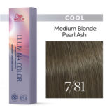 Wella Illumina Color 7/81 Medium Pearl Ash Blonde 60ml - permanent colouring