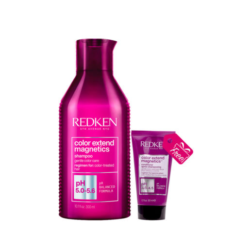 Redken Color Extend Magnetics Shampoo 300ml + Conditioner 50ml FREE