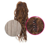 Hairdo Wavy Clip Ponytail Light Gray 46cm - wavy ponytail