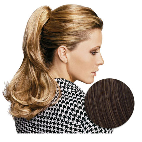 Hairdo Clip Wavy Ponytail Medium Auburn Brown R6/30H 46cm - wavy ponytail