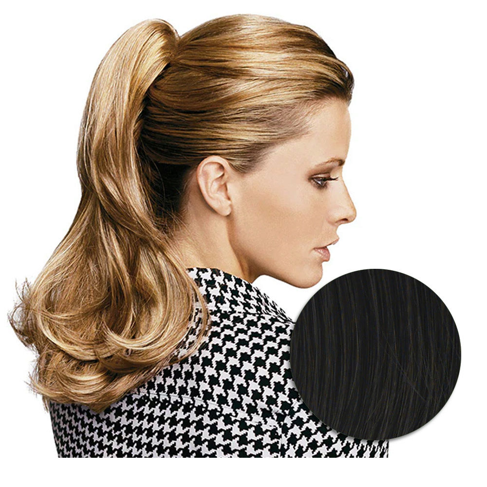 Hairdo Black Wavy Ponytail 46cm - wavy ponytail