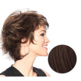 Hairdo Textured Flip Wig Medium Copper Brown - short cut wig