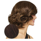 Hairdo Bombshell Bob  Warm Cherry Brown Wig - medium cut wig