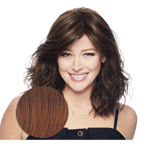 Hairdo Courtside Waves Wig Medium Ruby Brown - medium cut wig