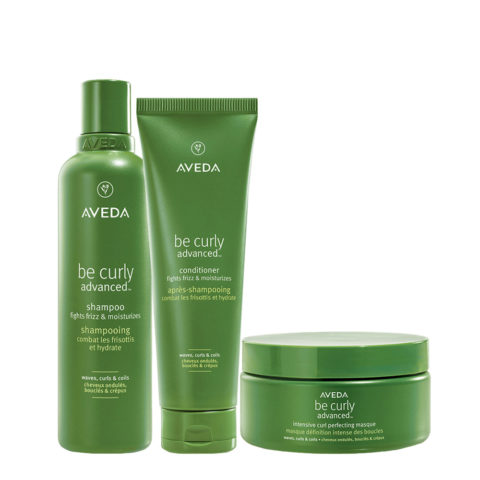 Aveda Be Curly Advanced Shampoo 250ml Conditioner 250ml Masque 200ml