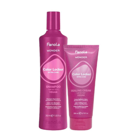 Fanola Wonder Color Locker Shampoo 350ml Sealing Cream 200ml