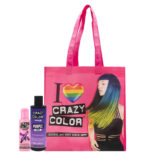 Crazy Color Burgundy no 61, 100ml Shampoo Purple 250ml + Free Shopper