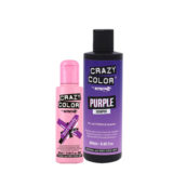 Crazy Color Burgundy no 61, 100ml Shampoo Purple 250ml + Free Shopper