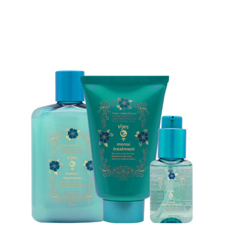 Tecna Paradise Beach Monoi Shampoo 250ml Treatment 150ml Oil 50ml