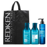Redken Extreme Length Shampoo 300ml  Conditioner 300ml Play Safe 250ml + FREE Travel Object Holder