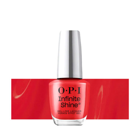 OPI Nail Lacquer Infinite Shine ISLL64 Cajun Shrimp 15ml- long-lasting lacquer