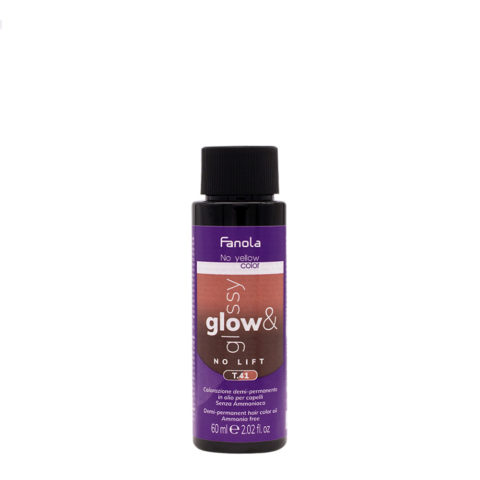 Fanola Glow & Glossy Oil Toner T.41 60ml - semi-permanent oil hair colour without ammonia