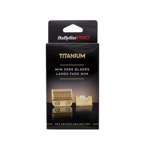 Babyliss Pro 4Artist Titanium Gold Fade Blade-set for Clipper FXONE