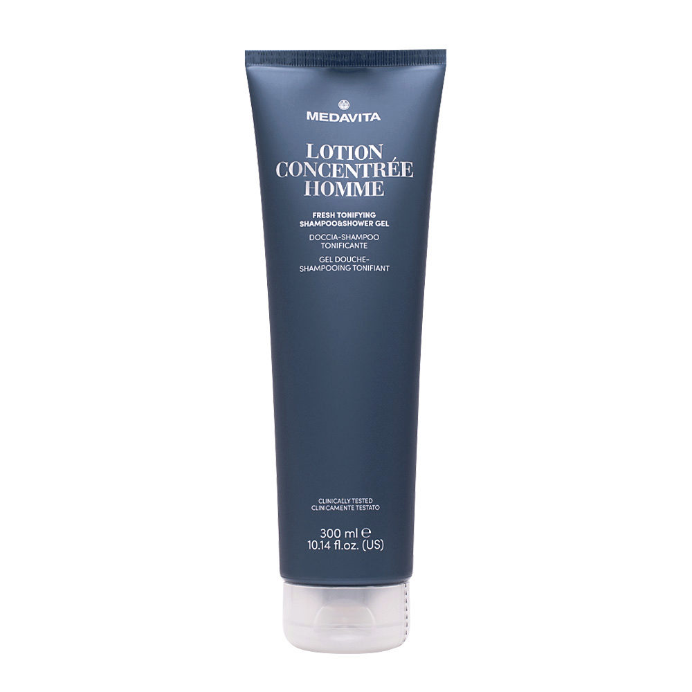 Medavita Lotion Concentree Homme Fresh Tonifying Shampoo&Shower Gel 300ml - toning shower shampoo