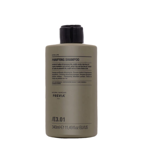 Previa Extra Life Purifying Shampoo 340ml  -anti-dandruff shampoo