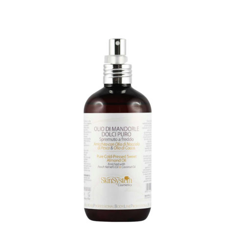 SkinSystem Pure Cold-Pressed Sweet Almond Oil 250ml - pure sweet almond oil
