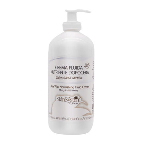SkinSystem After Wax Nourishing Fluid Cream 500ml - nourishing after-wax fluid cream with calendula and blueberry