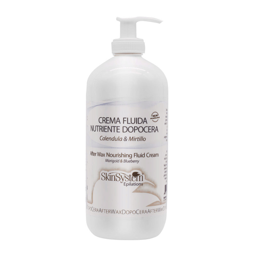 SkinSystem After Wax Nourishing Fluid Cream 500ml - nourishing after-wax fluid cream with calendula and blueberry