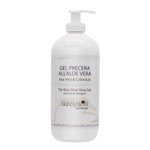 SkinSystem Pre Wax Aloe Vera Gel 500ml - aloe vera pre-wax gel