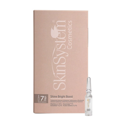 SkinSystem Shine Bright Boost 7x2ml - intensive skin treatment lightening uniforming and illuminating
