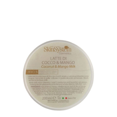 SkinSystem Coconut & Mango Milk 200ml - coconut and mango milk