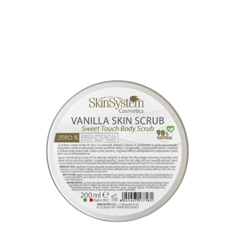 SkinSystem Vanilla Skin Scrub Sweet Touch Body Scrub 200ml - moisturizing  scrub