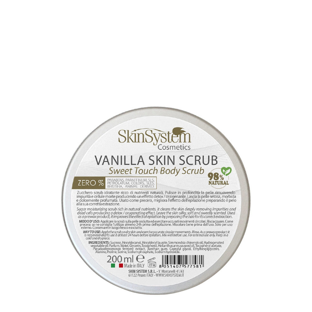 SkinSystem Vanilla Skin Scrub Sweet Touch Body Scrub 200ml - moisturizing  scrub