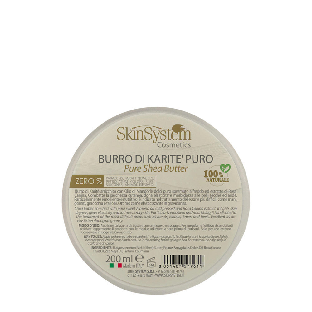 SkinSystem Pure Shea Butter 200ml - pure shea butter