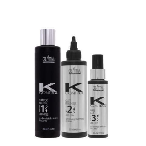Creattiva Erilia KControl Shampoo No Frizz 1 250ml Glaze Prolonger 2 200ml Glaze Lock 3 100ml