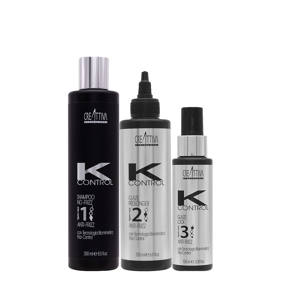 Creattiva Erilia KControl Shampoo No Frizz 1 250ml Glaze Prolonger 2 200ml Glaze Lock 3 100ml