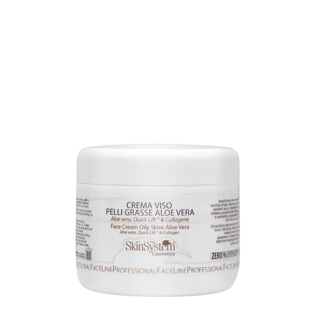 SkinSystem Face Cream Oily Skins Aloe Vera 100ml - aloe vera face cream