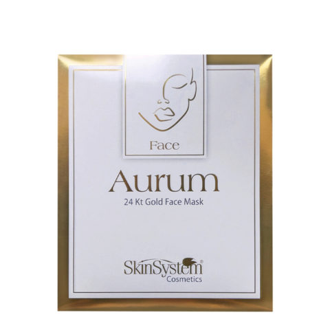 SkinSystem Aurumu 24kt Gold Face Mask 1pc disposable - preformed gold mask