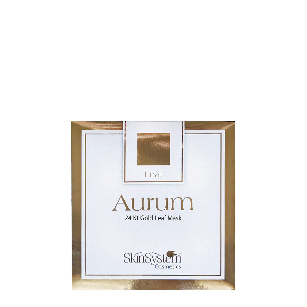 SkinSystem Aurum 24kt Gold Leaf Mask 25 leaves - face and décolleté treatment with gold