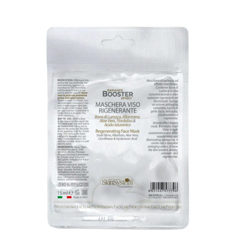 SkinSystem Radiance Booster Effect Regenerating Face Mask 15ml  - regenerating face mask